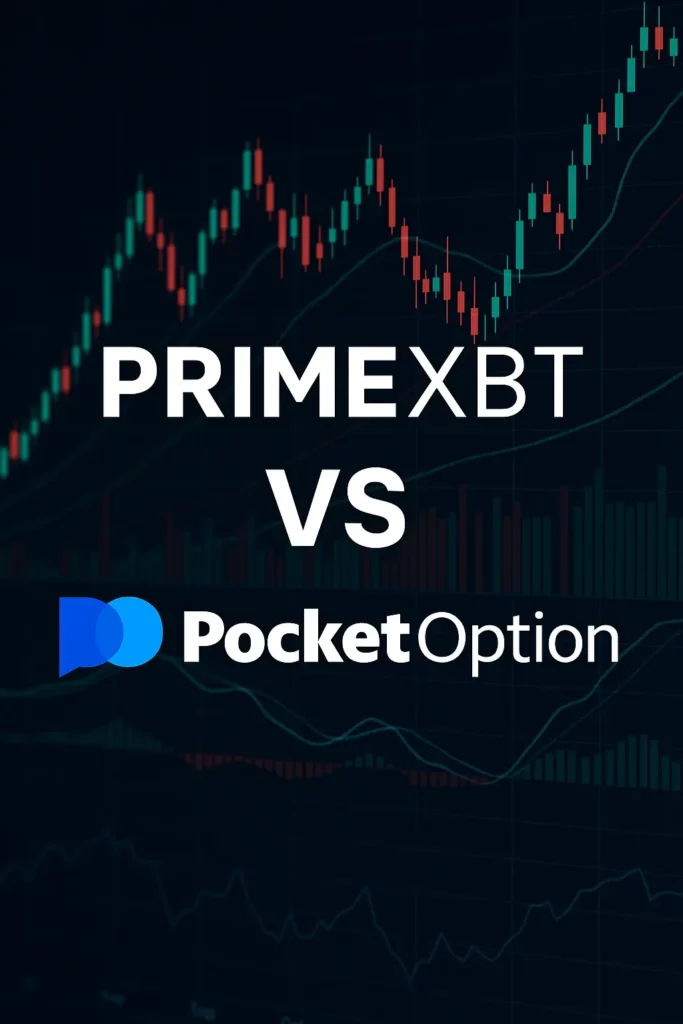 Diferentes tipos de cuentas en Pocket Option vs PrimeXBT.